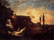 LISS, Johann Adam and Eve Mourning for Abel oil painting artist